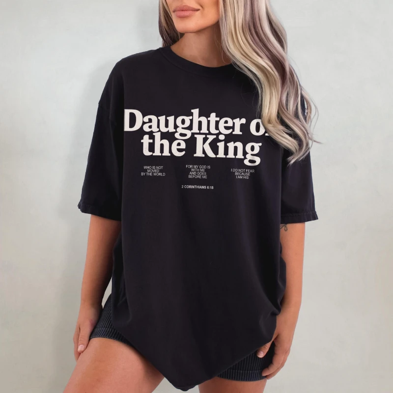 Daughter of The King Shirt, Christian T-Shirt, Jesus Is King T Shirt, Love Like Jesus Tshirt, Christian Graphic Tee for Women