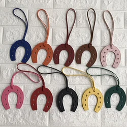 10 สีผู้หญิงและสาว PU หนัง Horse Hoof Horseshoe พวงกุญแจกระเป๋าถือ Key พวงกุญแจผู้ถือ Charm กระเป๋าอุปกรณ์เสริม