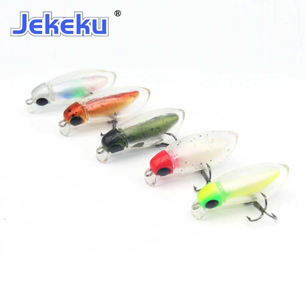 JEKEKU New 1pc Mute Ball Minnow Fishing lure 2.7g/38mm Floating Minnow Lure  Bait Bass Pesca Crankbait Fishing Tackle