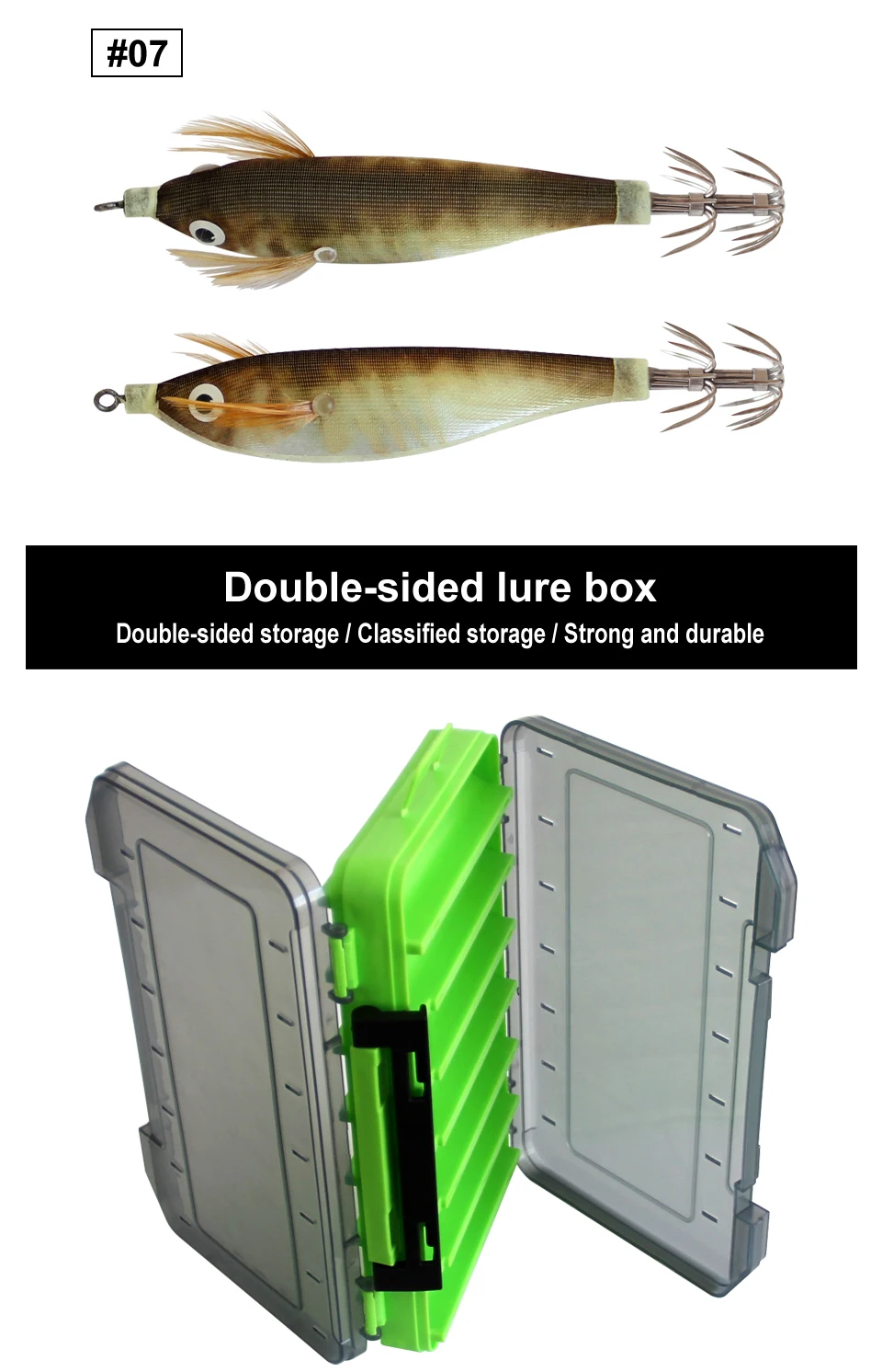 14pc Angeln Lockt Kit Horizontale Tintenfisch Jig Köder Künstliche Leucht Webfuß Octopus Egi Locken Wobbler Tintenfisch Haken Meer Tackle – Detail 7