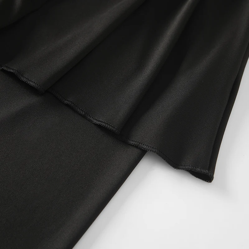 Damen Sommerkleid in Unifarbe mit Hose, Lässiger Sportrock, Plissierter Rock, Laufleggings, Freizeithose – Detail 13