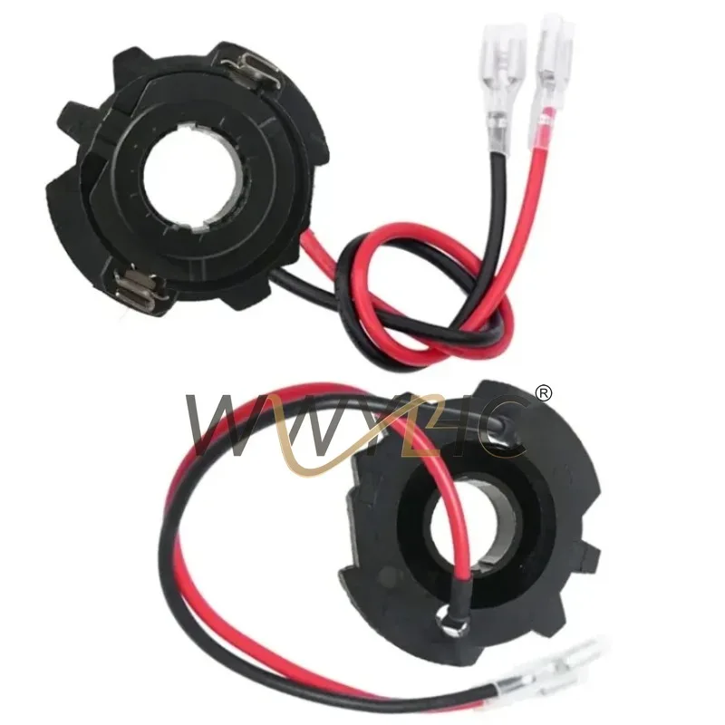 2Pcs H7 LED Headlamp Bulb Base Holder Retainer Socket Adapter For Car MK5 Headlight Installation