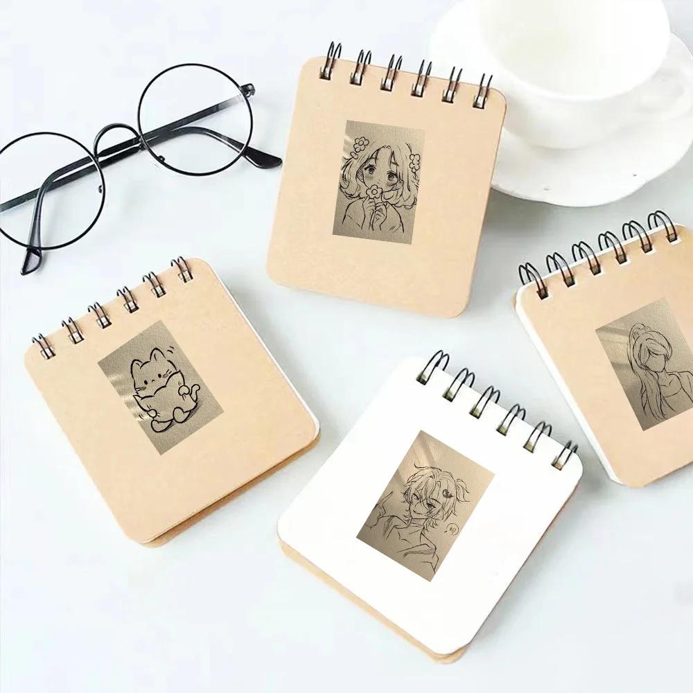 64 قطعة Q-نسخة رسم بسيط ملصقات الكتابة على الجدران الإبداعية سجل القصاصات الهاتف الغيتار سكيت دراجة جدار سطح المكتب الديكور