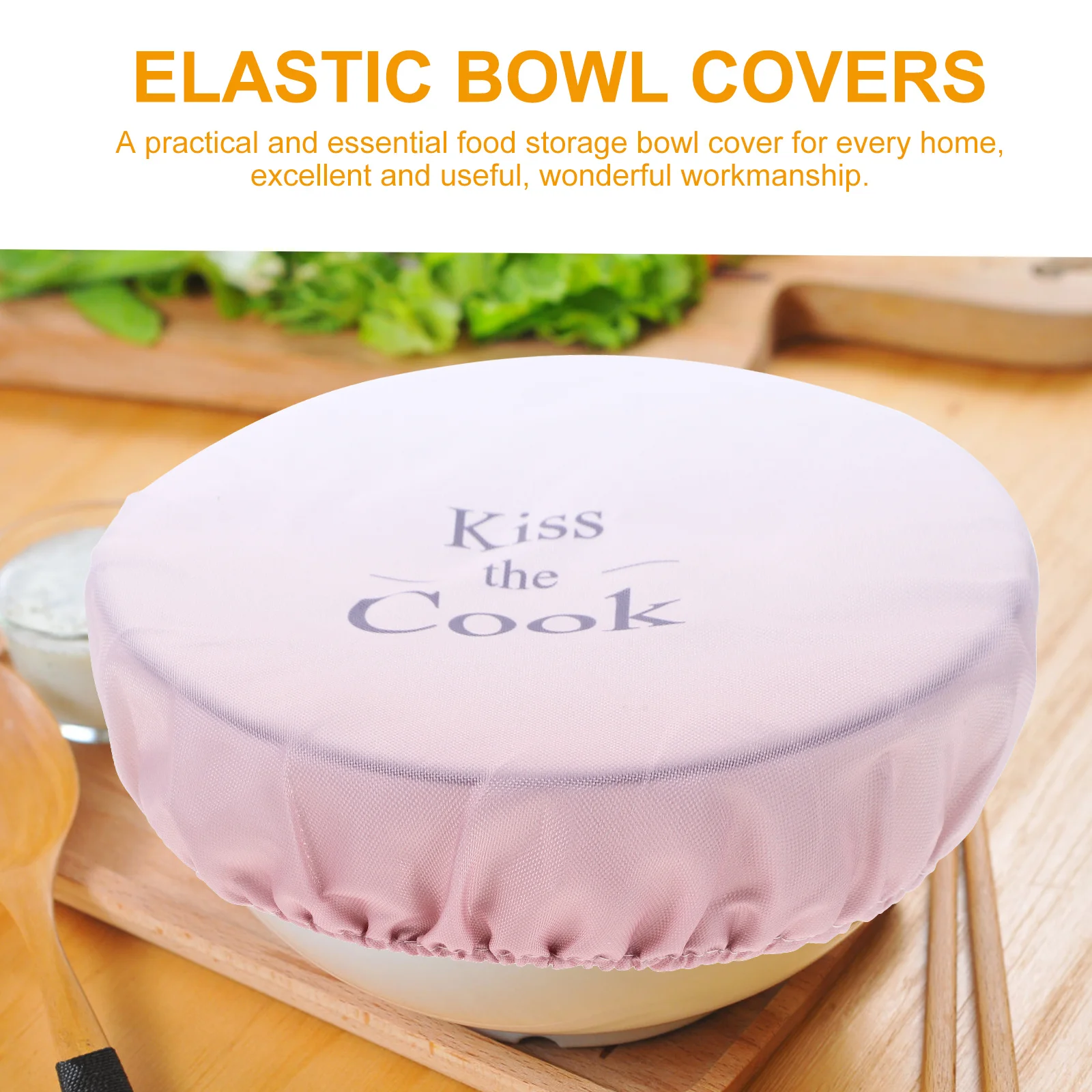 

3Pcs Reusable Bowl Covers Elastic Fabric Washable Food Storage Covers for Kitchen Container Leftovers Picnic Baking Barbecue