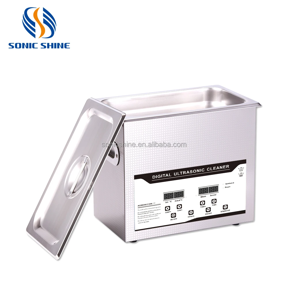 New Electric 40KHz Adjustable Heating Degas Functions 4.5L 120W Mini Benchtop Digital Cleaner For Glasses