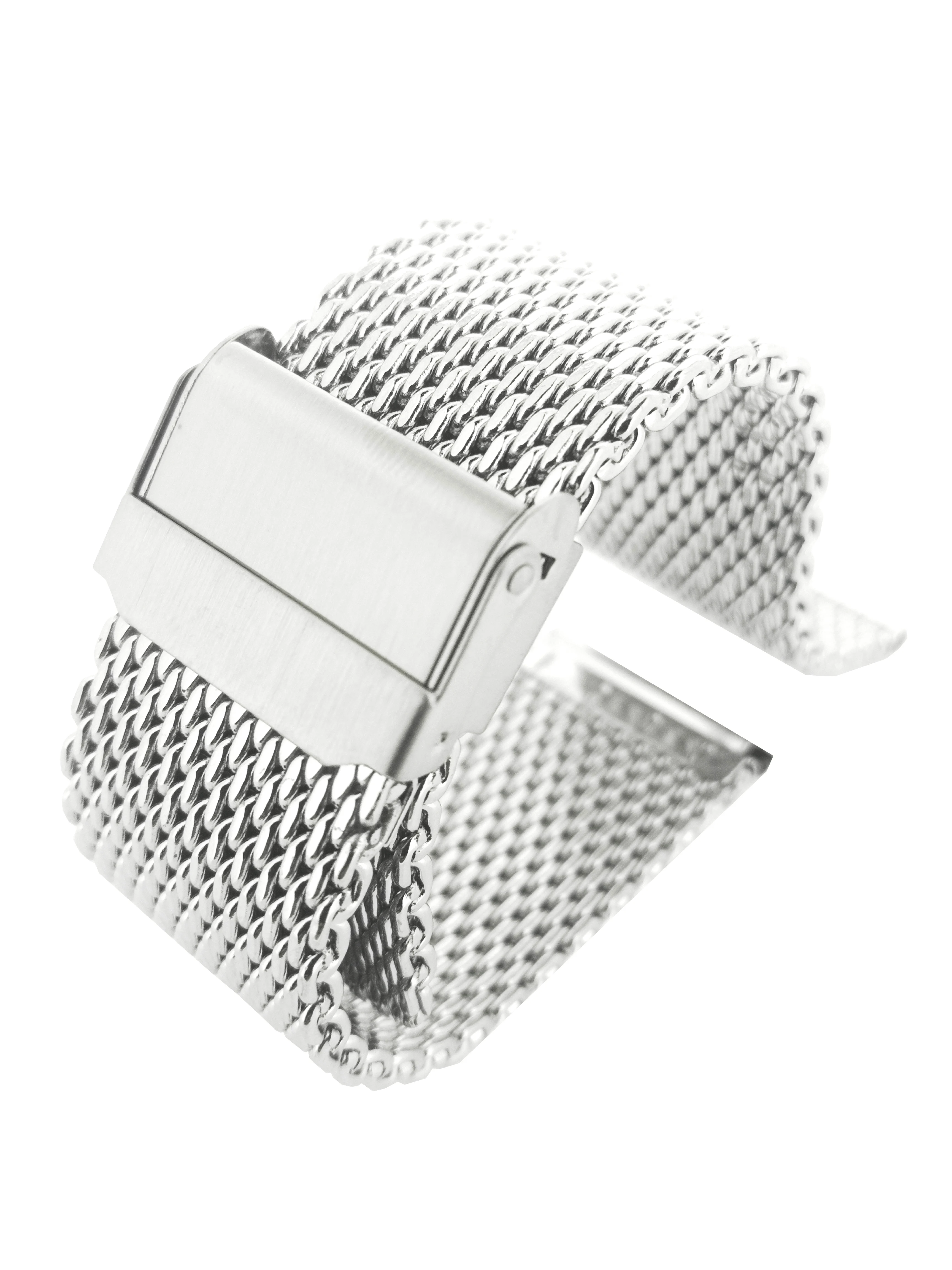 Steel mesh belt 1.0mm thick thread men watch steel strap