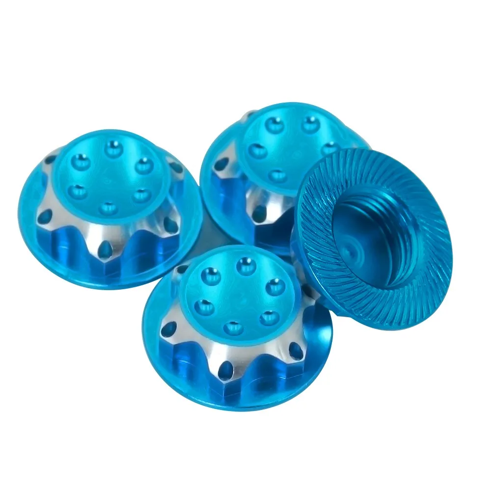 Aluminium-Radnabenabdeckung, Staubschutzabdeckung, 17 mm Sechskantmutter für Rc 1:8 X-maxx Summit E-revo Arrma Modellauto, rutschfeste Radabdeckung – Detail 20