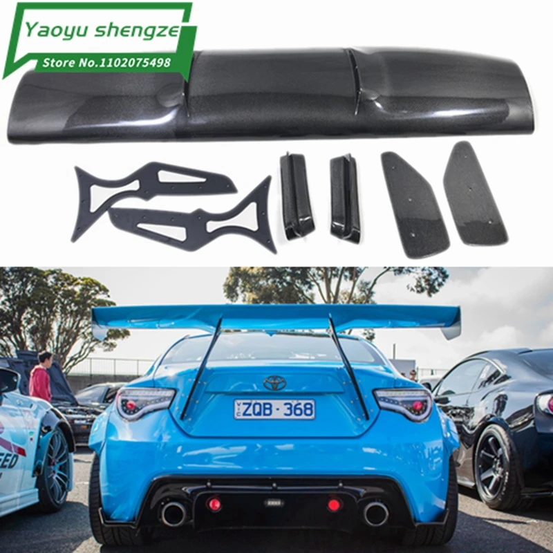 Car-styling Unpainted Black FRP / Carbon Fiber Material G Style GT 86 BRZ Rear Trunk Wing Spoiler for Subaru BRZ Toyota 86 GT86