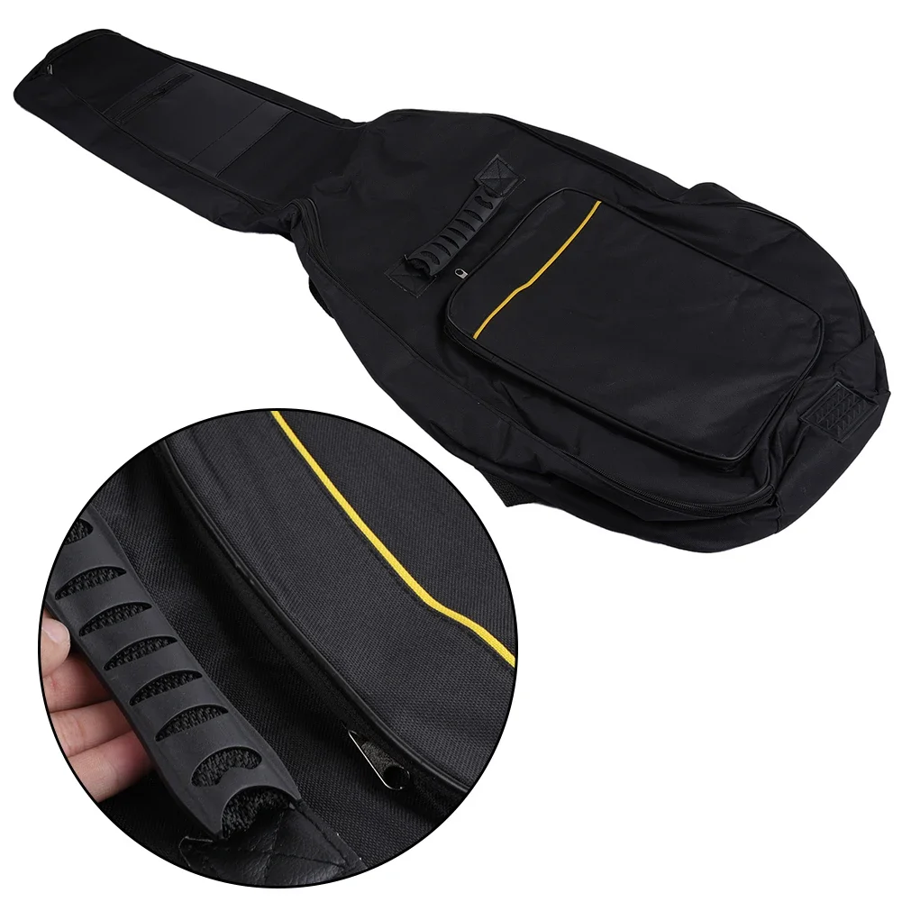 41\'\'// Waterproof Guitar Case Double Strap Padded Black Guitar Case Backpack Shoulder Strap Instruments Classical Guitar Bag