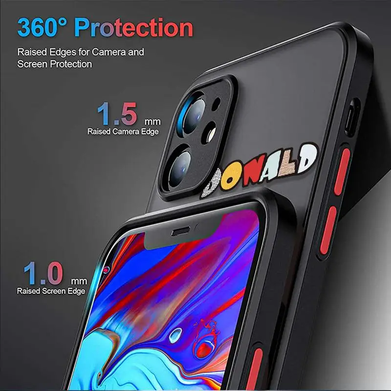 Clear Matte Phone Case For iPhone 15 14 13 12 11 Pro Max 13 12 Mini XS XR X 7 8 6 6S Plus Disney Mickey Minnie Mouse Smile Cover