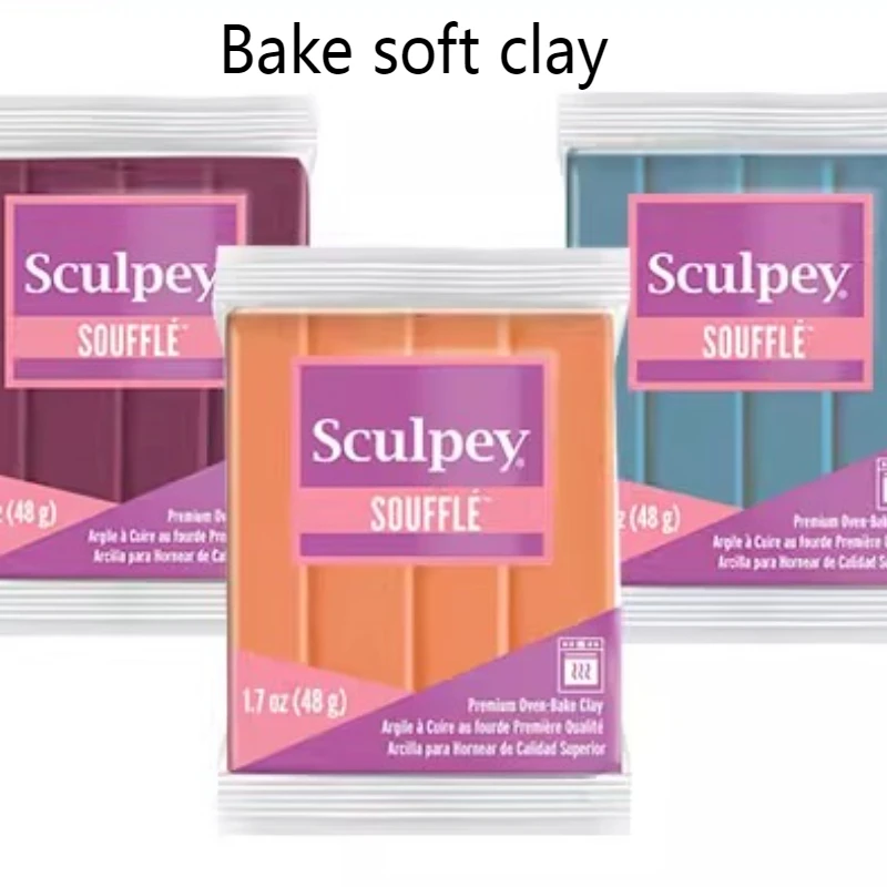 United States Imported Souffle Series Baked Soft Clay Safe Odorless Non-toxic Handcrafted Decorative Ornaments 48g Baked Clay