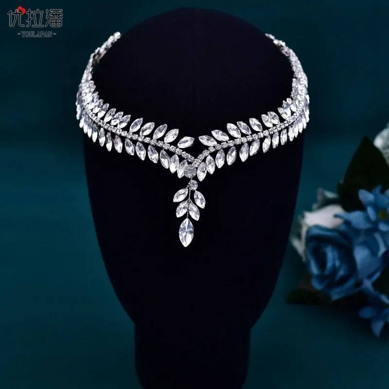 Diadema de reina de cristal para mujer, tocado de novia, accesorios para el cabello de fiesta, tocado de joyería