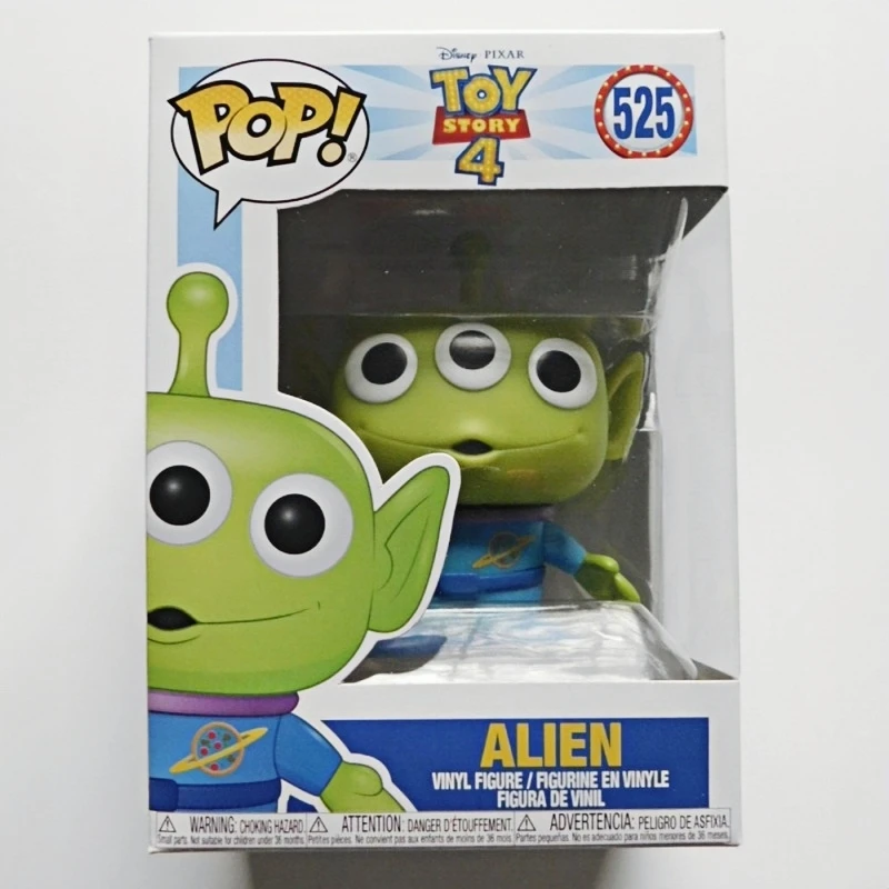 Funko Pop! Original Disney Pixar Toy Story 4 Alien #525 Vinyl Figure - Movie Collectible Model Desktop Decor Toys Gift for Fans