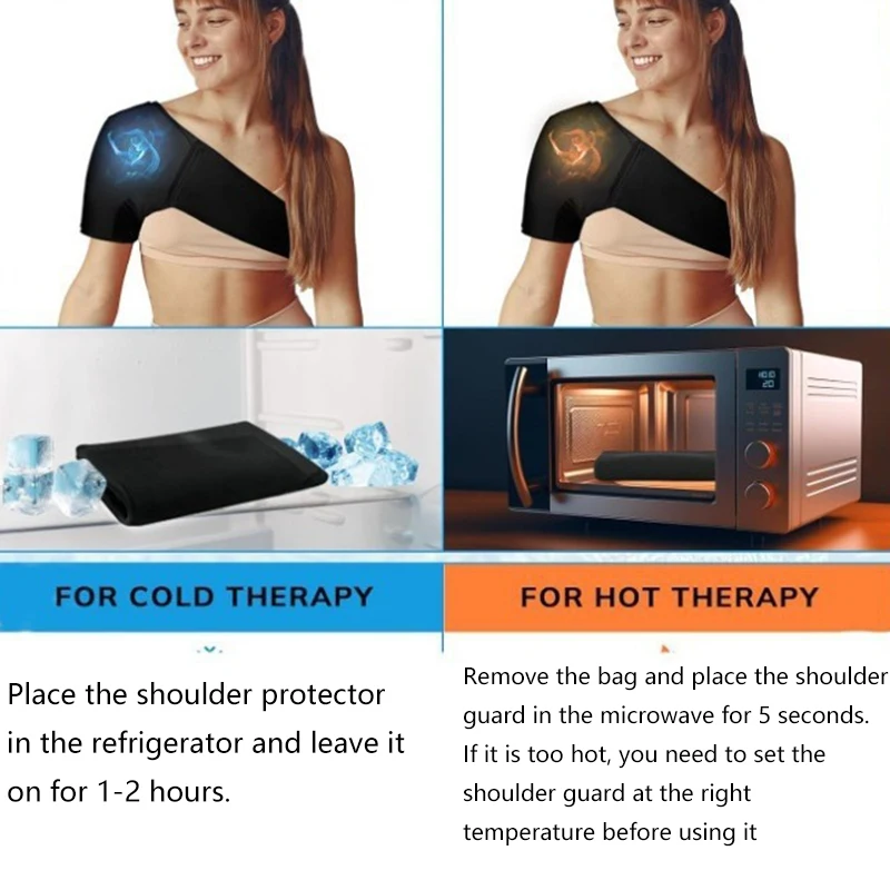 Portable Cold and Hot Pack Shoulder Protector Solid Solid Gel Relieve Fatigue Protect Your Shoulders Nursing Care Men and Women