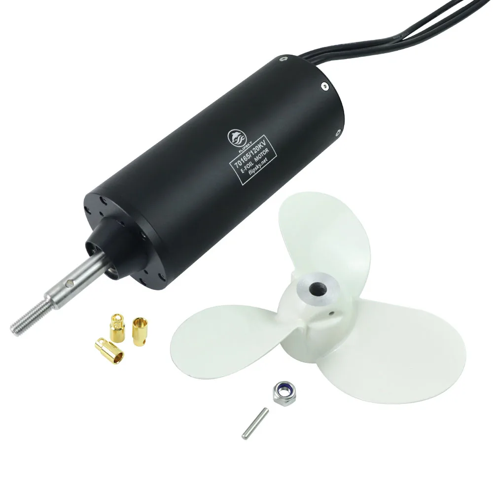 

Sensorless Brushless Motor Fully Waterproof Motor 70165 120KV | 8800W For Efoil | Ejet boards