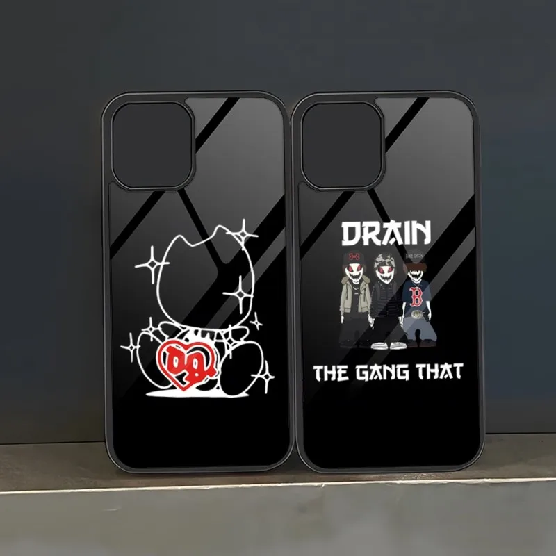 Drain Gang Phone Case PC+TPU For Iphone 13 Pro Max 14 11 12 Mini 6 8 7 Plus X Xs XR Luxury Design Back Cover