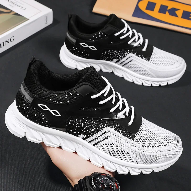 Men's Shoes Lightweight Comfortable Sports Shoes Soft Sole Breathable Mesh Casual Running Shoe Trendy Versatile Student Sneakers image 5