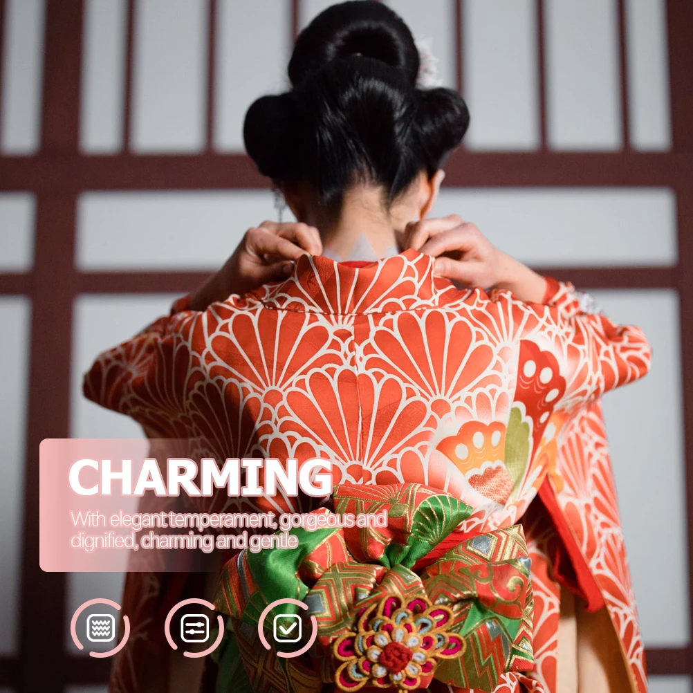 

Kimono Hairpins Women Tassel Flower Hair Clip Vintage Wedding Accessories Bobby Pin Cloth Alloy Elegant Hairstyling Tool
