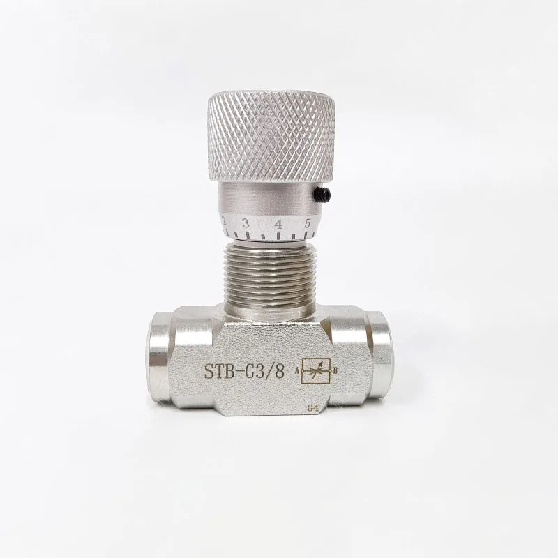 STB G1/4 G3/8 双方向流量制限器油圧バルブ炭素鋼流量制御バルブ（油圧システム用）