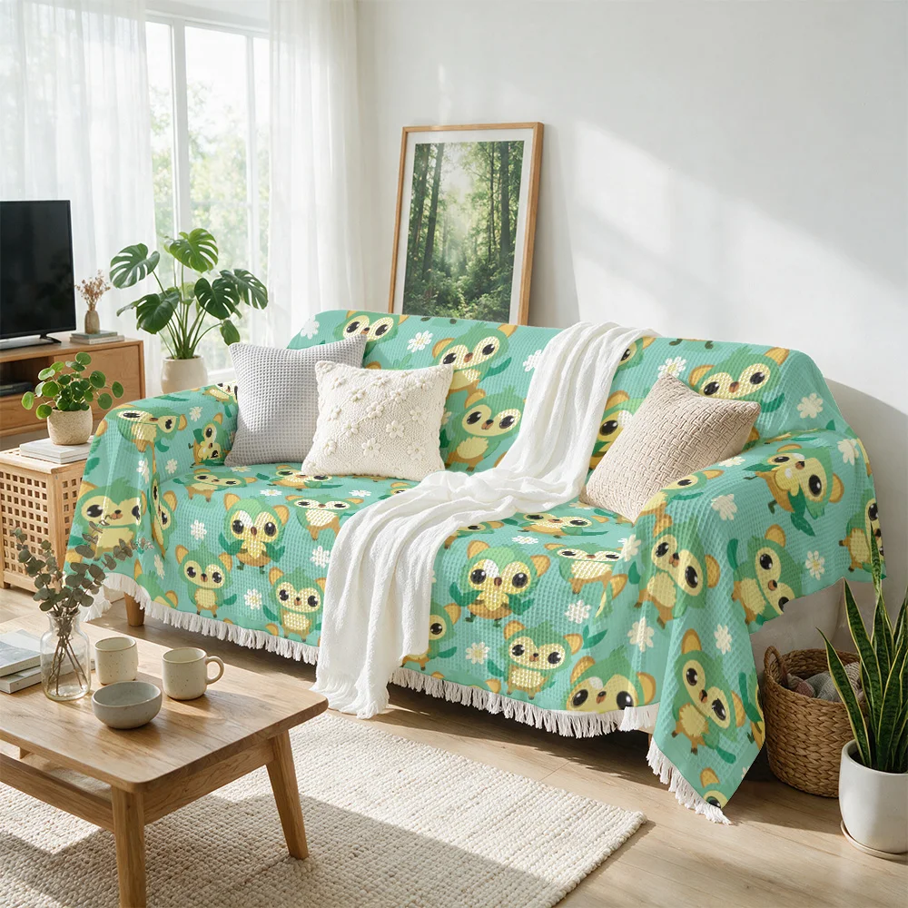 Cute Hedgehogs Print Throw Blanket for Sofa Couch Living Room Decor Cozy Home Textiles Nursery Bedding Gift Animals