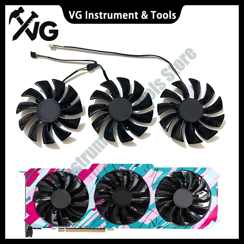 Ventilador de refrigeración para GPU GA92S2U 87MM RTX 3080 RTX 3090 X-GAMING, para tarjetas de video ZOTAC GeForce RTX 3060 TI 3070 3080 3090 X-GAMING OC