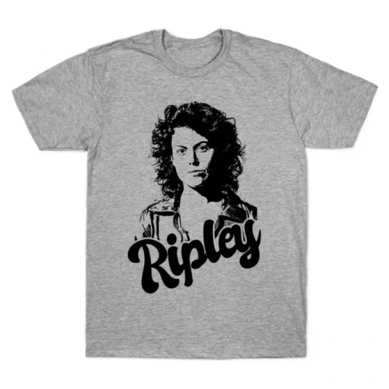 

Ripley 80s Style Xenomorp Horror movie Weyland Sci-Fic Alien Gift T-Shirt 100% cotton Short Sleeve Graphic clothes All size tops
