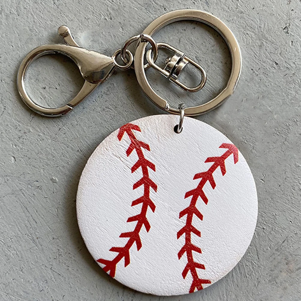 

6pcs Baseball Backpack Baseball Party Favors Keychain Kids Gifts Alloy Pendant Sports Theme Bag Hanging Souvenir
