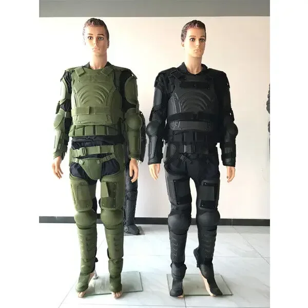 

Anti impact riot gear black stab proof full body riot suit factory new for sale