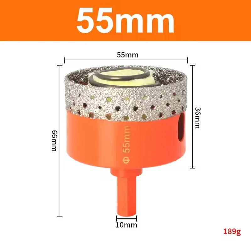 1 Pc 18-68 Mm Diamantgesoldeerde Kern Droge Boor Voor Porseleinen Tegels Marmer Glas Graniet Gat cup Saw Cutter Accessoires Snijden