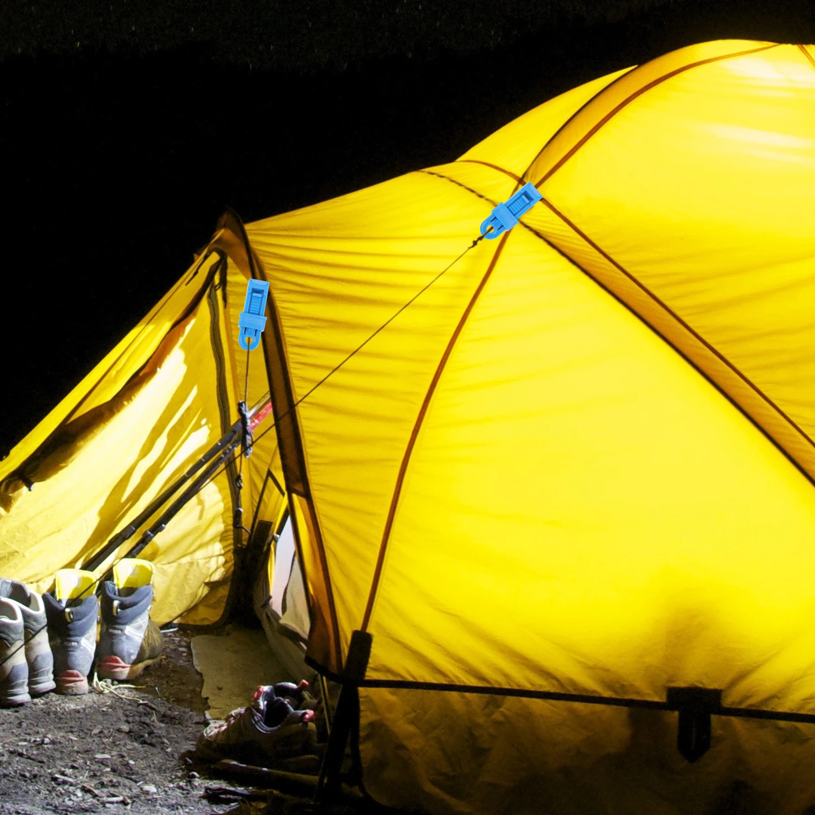 

10Pcs Multipurpose Heavy Duty Tent Clips Awning Fasteners Outdoor Camping Windproof Fixers Convenient Tent Fasteners