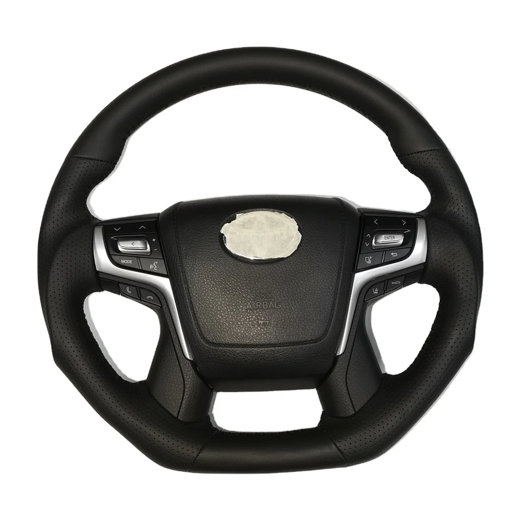 

Upgrade LC200 Full leather steering wheel Style Steering wheel For Toyota LAND CRUISER FJ79 FJ76 FJ70 Steering wheel 2008 2021