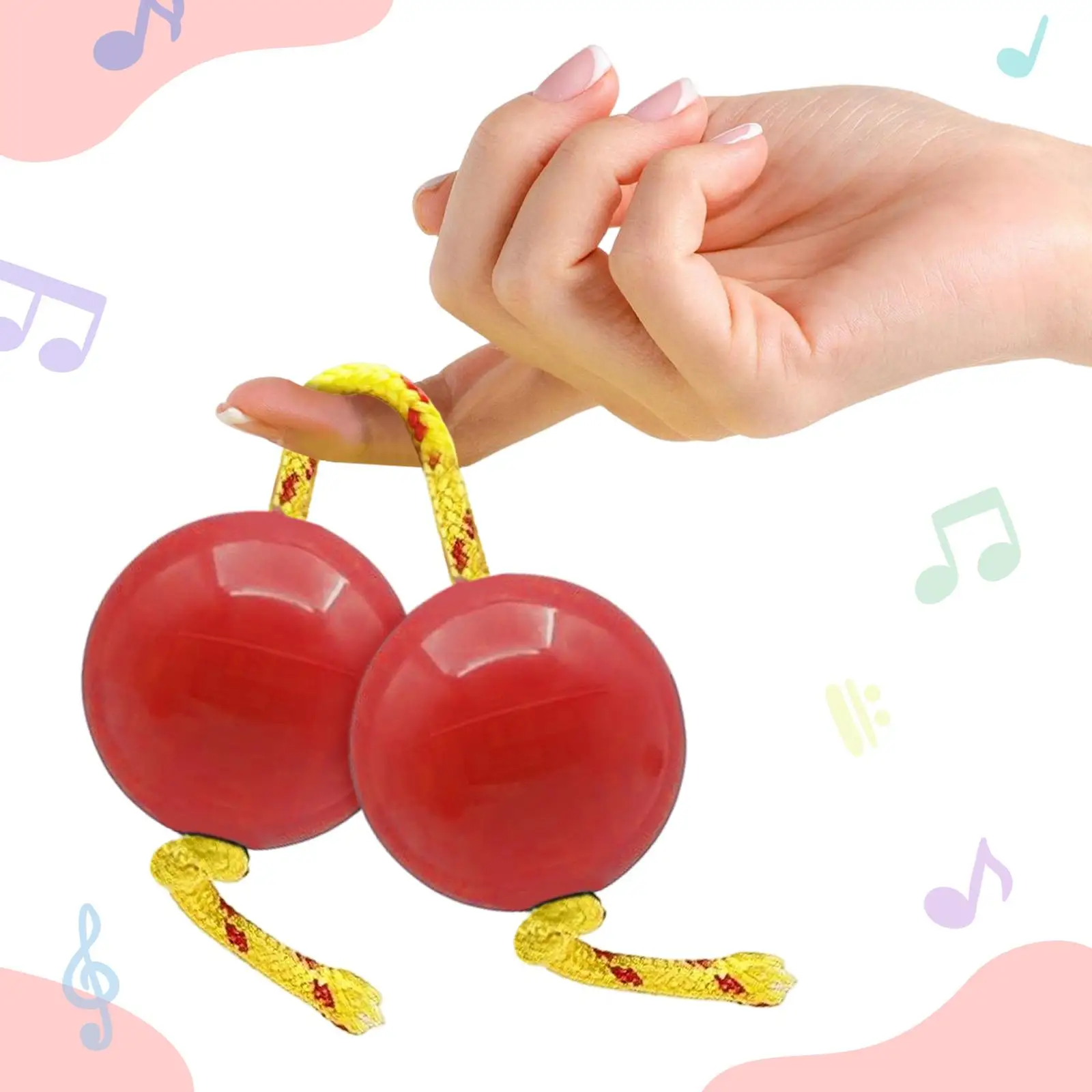 لعبة ماراكاس بلاستيكية بتصميم القرع المزدوج للتعليم المبكر وألعاب الحفلات
