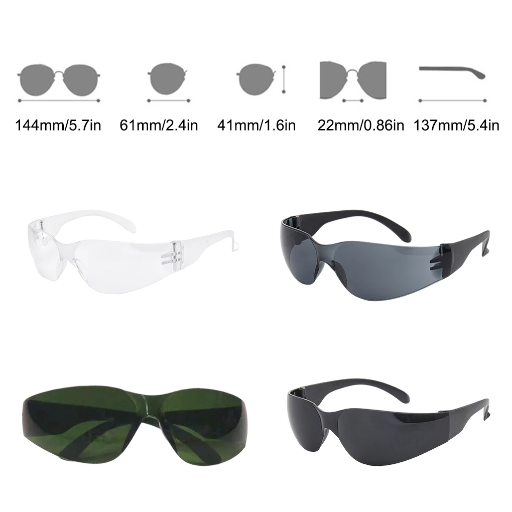 Portable Clear Protective Eyewear Impact-resistant Simple Style Safety Glasses Eye Protection Anti Fog Goggles for Welder