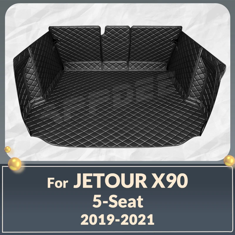 

Автомобильный коврик для багажника с полным покрытием для Jetour X90 5-Seat 2019-2021 20, автомобильный коврик для багажника, подкладка для груза, защитные аксессуары для интерьера