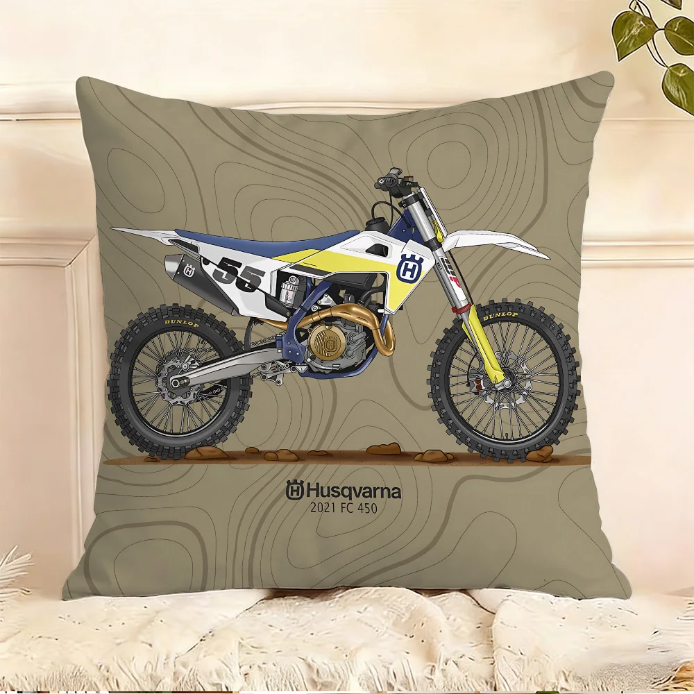 Pillow Covers Cartoon Sofa Decorative Home Double-sided Printing Short Plush Cute-Fashion-H-Husqvarnas-Logo-Cushion Cover