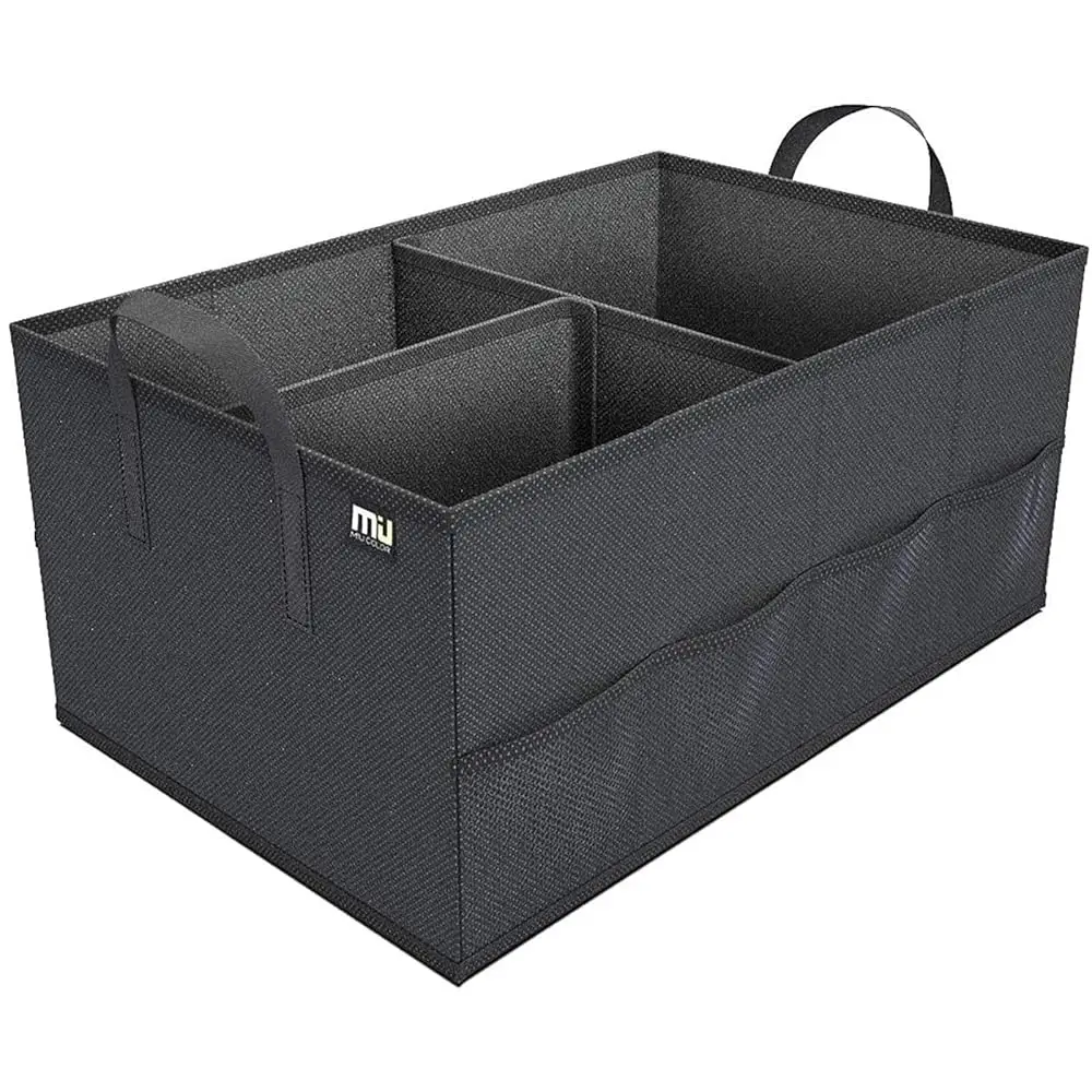 

Trunk Organizer for Car, Car Organizer, 8 Mesh Pockets Trunk Organizer for SUV, Non-Slip Bottom, Storage Organizer for Sedan