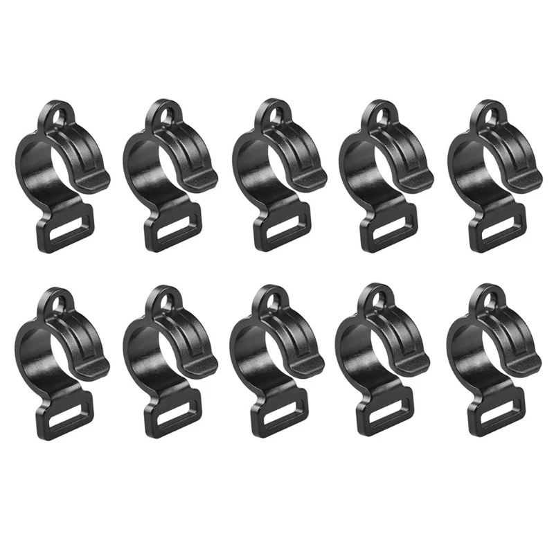 10pcs Camping Accessories Camping Fixed Canopy Tools Plastic Tent Hooks Black Dropship