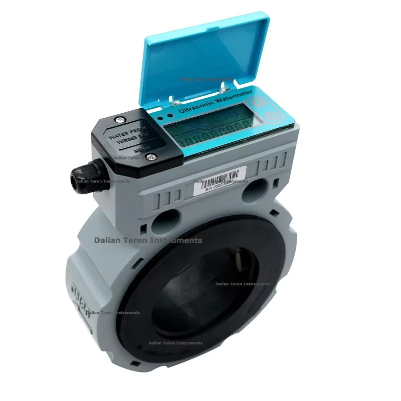DN50 DN100 DN150 Ultrasonic Water Flow Meter Digital Ultrasonic Water Meter Remote Battery Powered Flange Clamping Flowmeter
