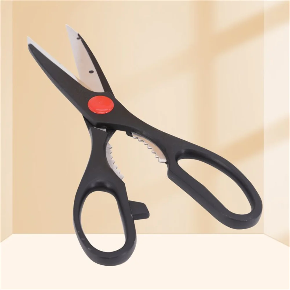 Stainless Steel Multi-function Kitchen Scissors Can Clip Walnuts And Cut Chicken Bone Barbecue Scissors Kitchen Accessories