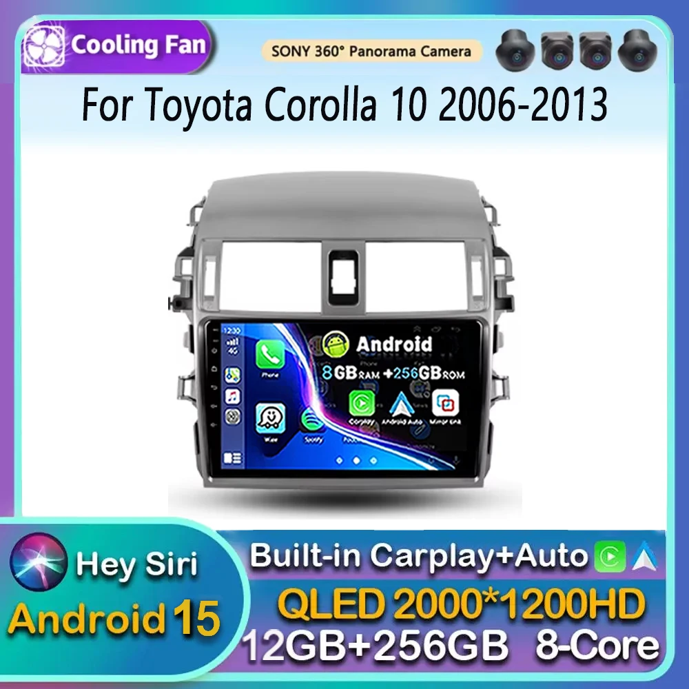 

Carplay Android Auto for Toyota Corolla E140/150 2006 2007-2013 Multimedia Automotive Subwoofer Autoradio Android DSP autoradio