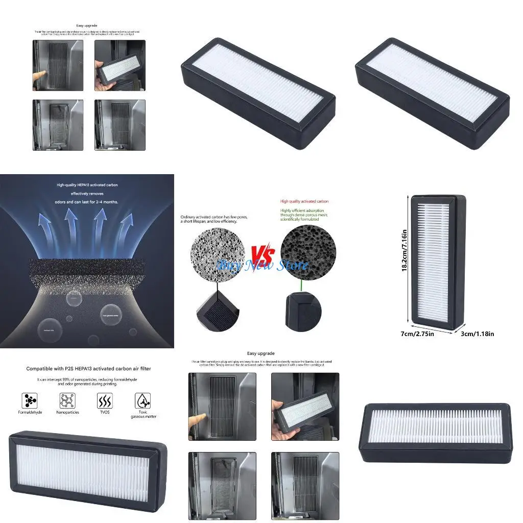 

20CE 3D-принтер, картридж воздушного фильтра с активированным углем, замена картриджа фильтра очистки воздуха для 3D-принтера