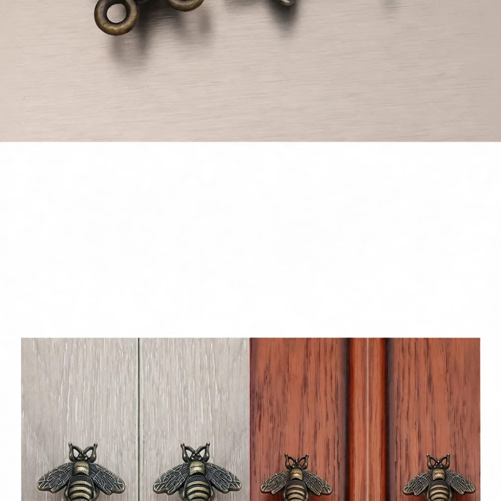 Creative Butterfly Furniture Pull Zinc Alloy Retro Door Handle Professional Cabinet Knob For Dresser Wardrobe Hardware