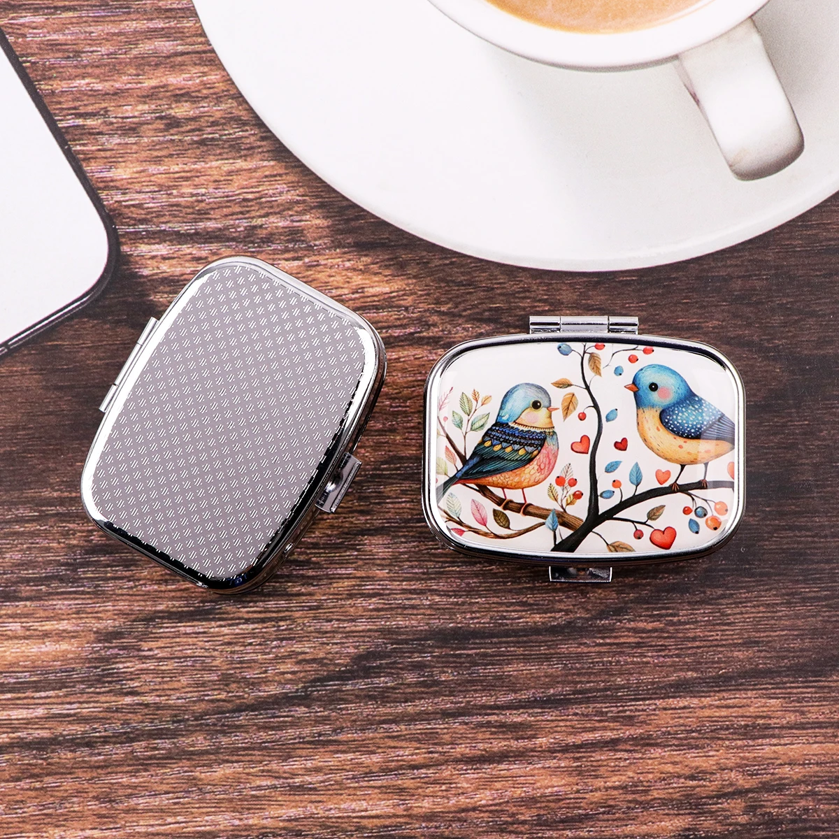 Cute Bird Cartoon Travel Pill Organizer Portable Mini Pill Case Small Storage Box For Tablets Medicines Container Pocket Size - view 6