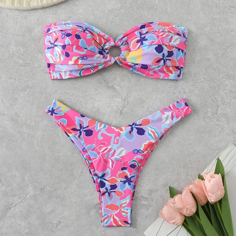 Bikinis sexis estampados, trajes de baño para mujer, traje de baño para mujer, ropa de baño Push Up, trajes de baño, conjunto de Bikini brasileño, ropa de playa, bañista para piscina