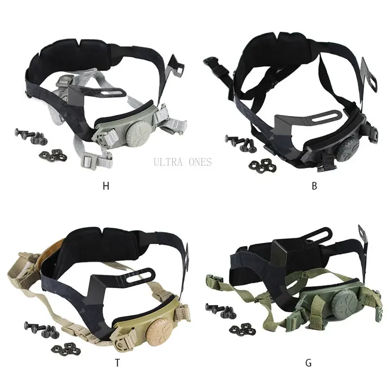 Tactical Helmet Locking Chin Strap Helmet General Suspension Locking System for Airsoft Paintball Hunting War Game Fast Helmets