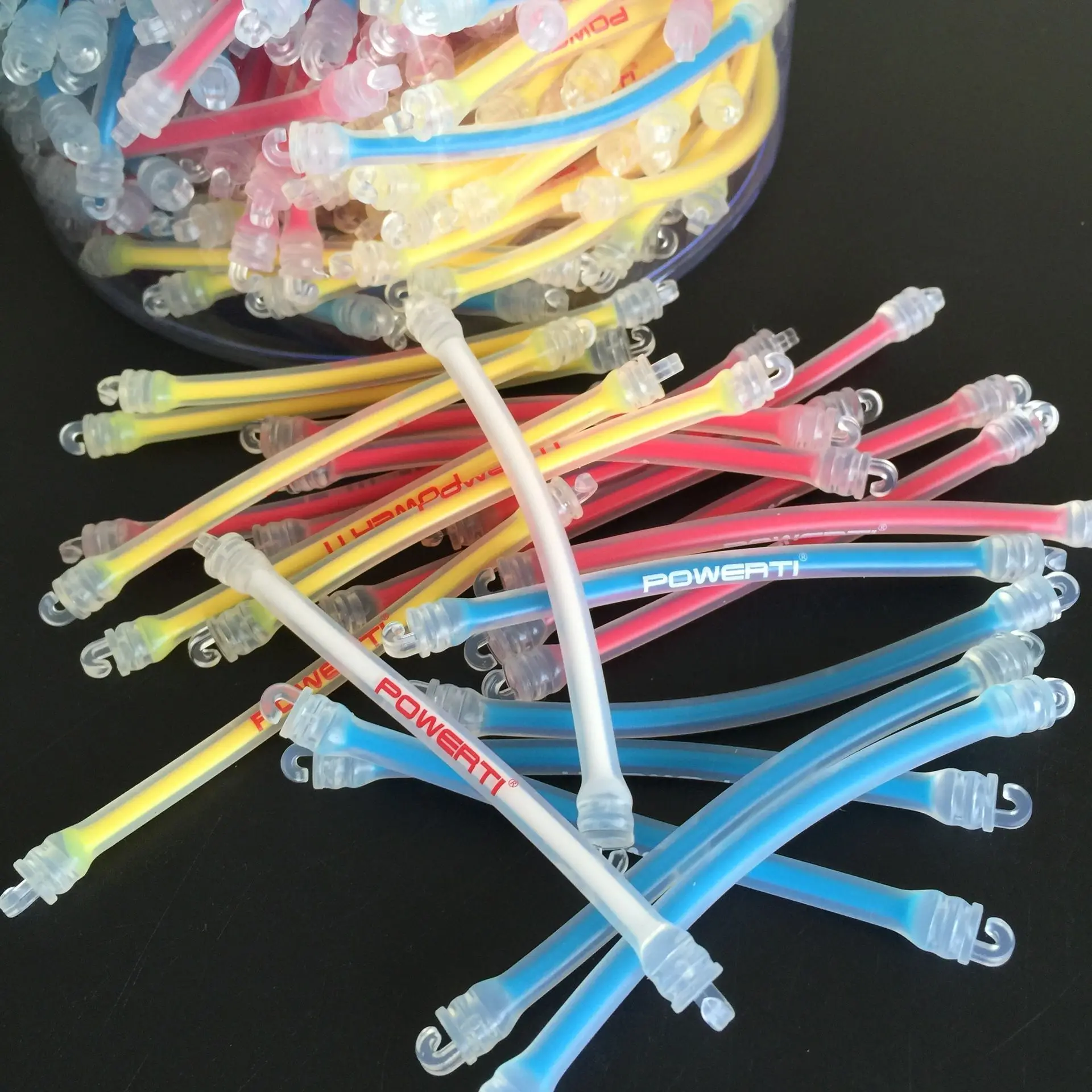 POWERTI Transparent Tennis Vibration Dampener Silicone Shock Absorber Tennis String Damper