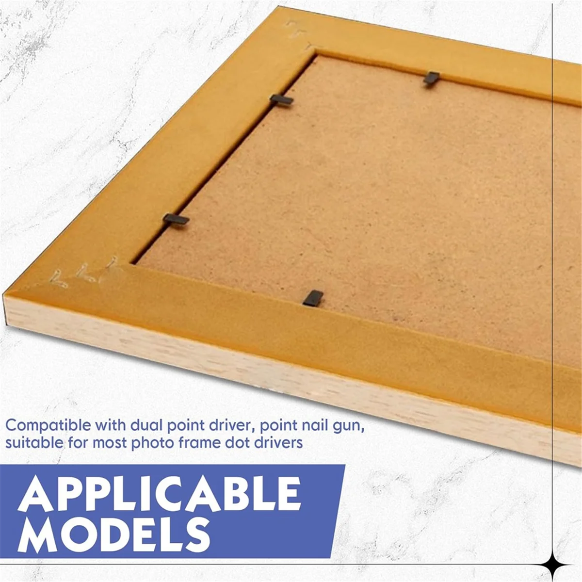 A002 750PCS Picture Frame Points Refill Universal Flexible Inserts Point Drivers for Picture Framing