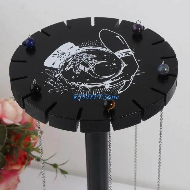 G6DE حامل حجر كريستال حامل عرض كريستال حامل عرض البندول الخشبي