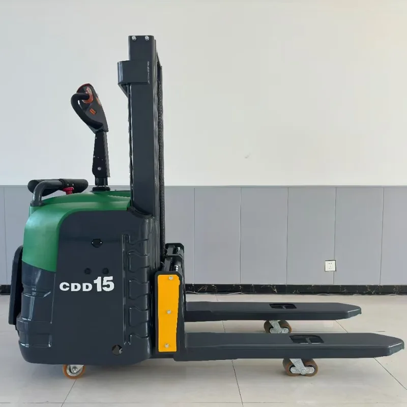 رافعة شوكية كهربائية مكدس رفع كهربائي رافعة شوكية شاحنة تحميل وتفريغ هيدروليكية شاحنة مكدس صغيرة إيداع شاحنة مكدس #4