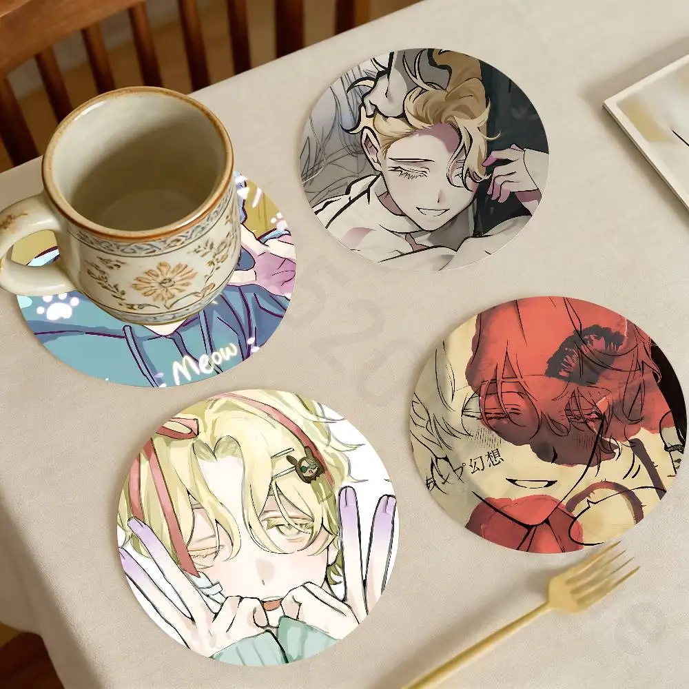 

A-Alien Stage L-Luka Wooden Theme Desktop Heat Mats Home Decor Coffee Mug Coasters For Office Restaurant